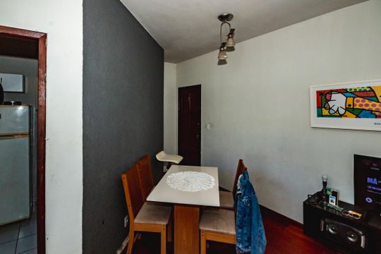 Sala de apartamento à venda com 1 quarto, 55m² em Copacabana, Belo Horizonte