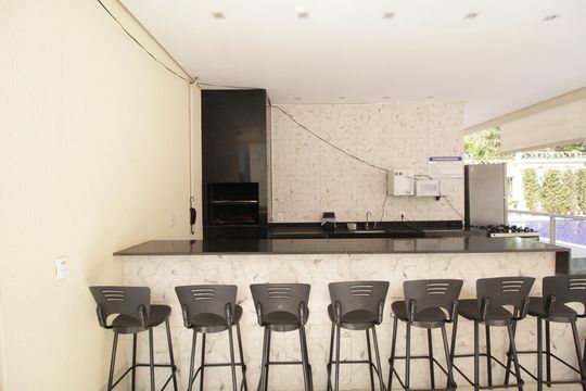 Área comum - Churrasqueira de apartamento para alugar com 2 quartos, 45m² em Patrimônio, Uberlândia