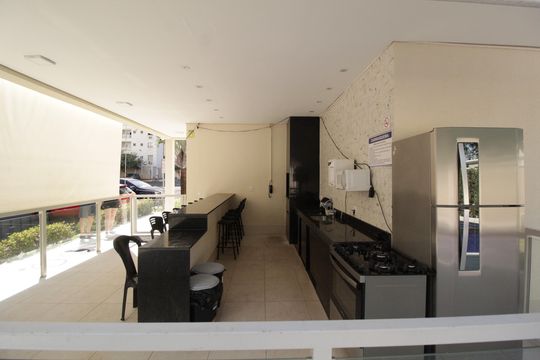 Área comum - Churrasqueira de apartamento para alugar com 2 quartos, 45m² em Patrimônio, Uberlândia