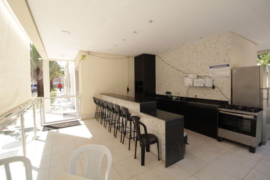 Área comum - Churrasqueira de apartamento para alugar com 2 quartos, 45m² em Patrimônio, Uberlândia