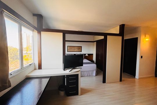 Sala de apartamento à venda com 1 quarto, 39m² em Alphaville Industrial, Barueri