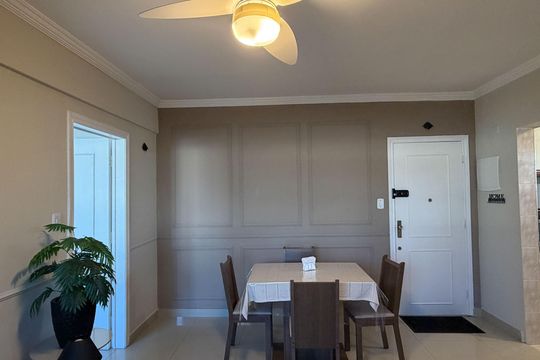 Sala de apartamento para alugar com 1 quarto, 58m² em Aparecida, Santos