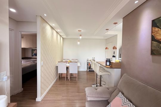 Sala de apartamento para alugar com 2 quartos, 50m² em Vila Nambi, Jundiaí