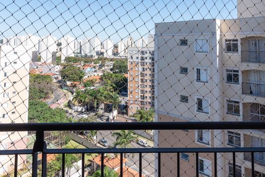 Sacada da Sala de apartamento para alugar com 2 quartos, 51m² em Vila Satúrnia, Campinas
