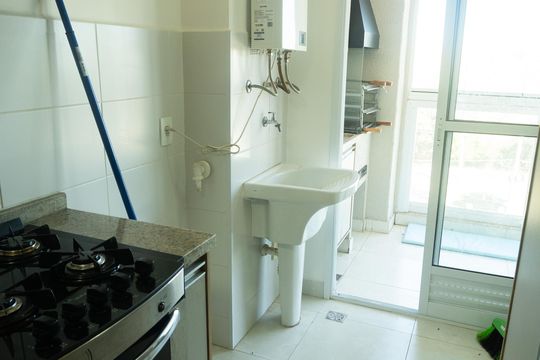 Área de Serviço de apartamento para alugar com 3 quartos, 80m² em Balneário Tropical, Paulínia