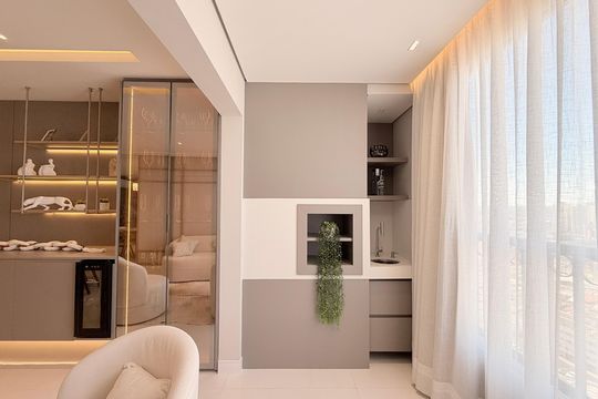 Sacada integrada de apartamento à venda com 3 quartos, 113m² em Jardim Messina, Jundiaí