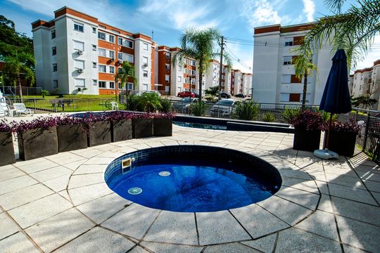 Área comum - Piscina de apartamento para alugar com 2 quartos, 54m² em Santa Isabel, Viamão