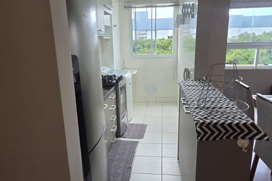 Cozinha de apartamento à venda com 2 quartos, 51m² em Vila Metalúrgica, São Paulo