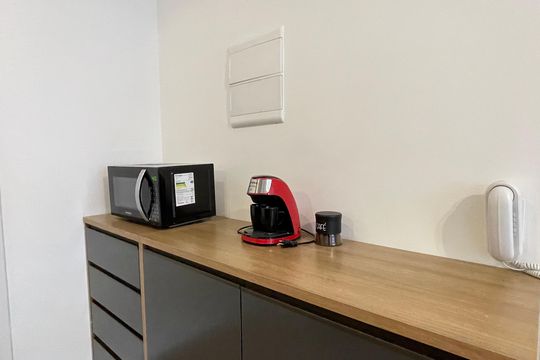 Cozinha de apartamento para alugar com 1 quarto, 25m² em Butantã, São Paulo
