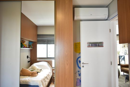 Suíte 2 de apartamento à venda com 3 quartos, 130m² em Mirandópolis, São Paulo