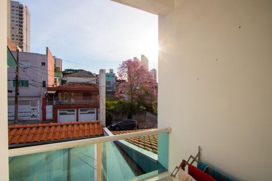 Varanda do quarto 1 de casa à venda com 3 quartos, 110m² em Vila Alzira, Santo André