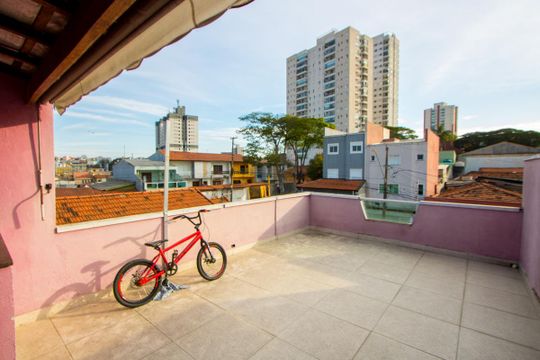 Espaço gourmet/Área externa de casa à venda com 3 quartos, 110m² em Vila Alzira, Santo André