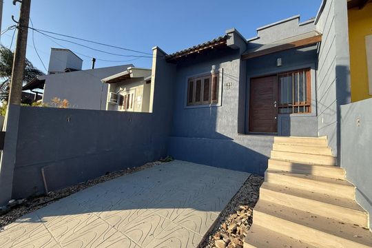 Fachada de casa para alugar com 2 quartos, 55m² em Loteamento Jardim Timbaúva, Gravataí