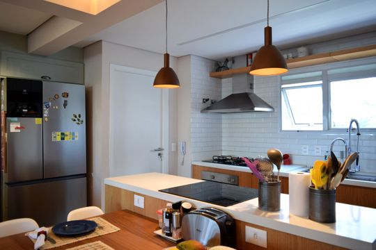 Cozinha de apartamento à venda com 3 quartos, 215m² em Paraíso, São Paulo