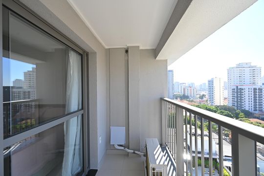 Varanda de kitnet/studio à venda com 1 quarto, 30m² em Vila Clementino, São Paulo