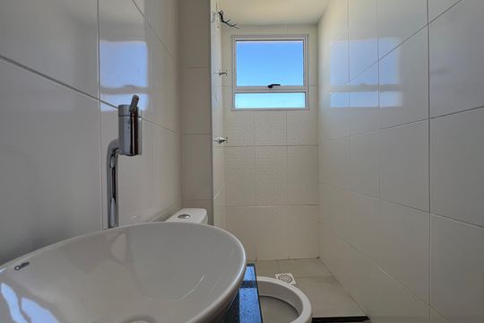 Banheiro Social de apartamento para alugar com 2 quartos, 50m² em Tijuca, Belo Horizonte
