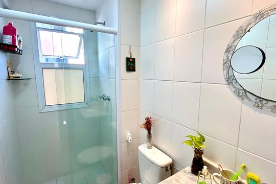 Banheiro 1 de apartamento para alugar com 2 quartos, 59m² em Picanço, Guarulhos
