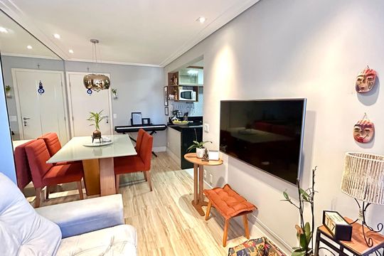 Sala de apartamento para alugar com 2 quartos, 59m² em Picanço, Guarulhos