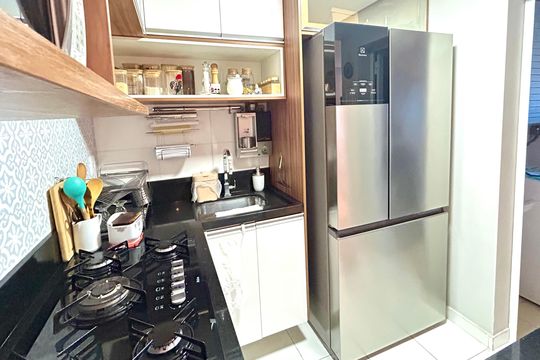 Cozinha de apartamento para alugar com 2 quartos, 59m² em Picanço, Guarulhos