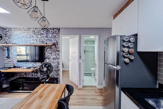 Cozinha - Armários de apartamento para alugar com 2 quartos, 33m² em Cidade Mãe do Céu, São Paulo