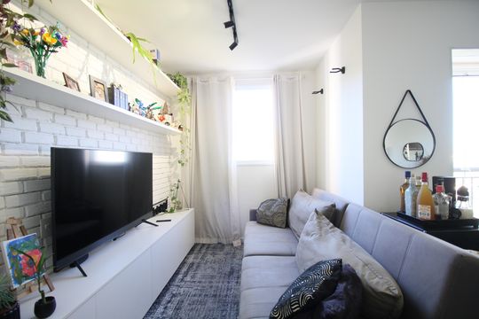 Sala de apartamento à venda com 2 quartos, 64m² em Jardim Caboré, São Paulo