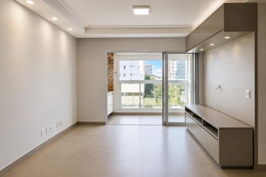 Sala de apartamento para alugar com 3 quartos, 105m² em Parque Campolim, Sorocaba