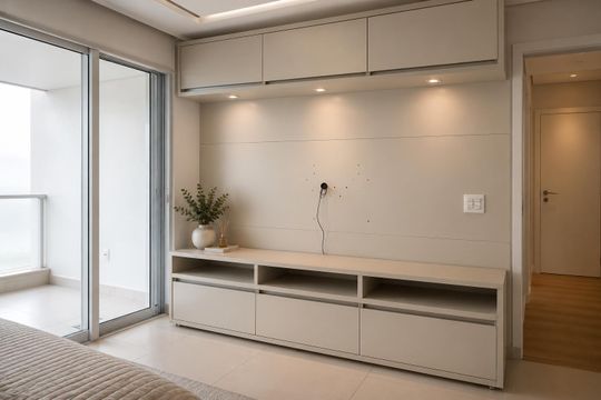 Sala de apartamento para alugar com 3 quartos, 105m² em Parque Campolim, Sorocaba