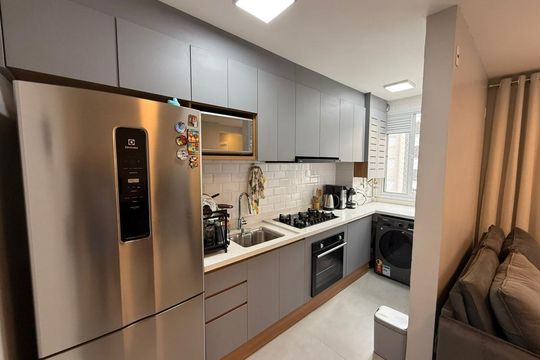 Cozinha de apartamento para alugar com 2 quartos, 39m² em Socorro, São Paulo