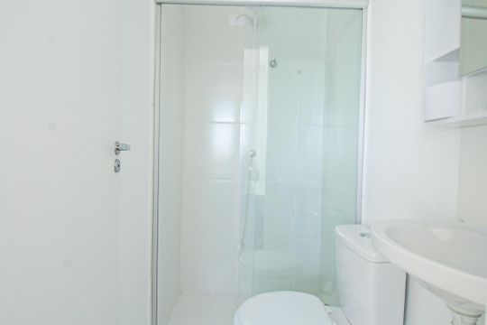 Banheiro de kitnet/studio à venda com 1 quarto, 17m² em Freguesia do Ó, São Paulo