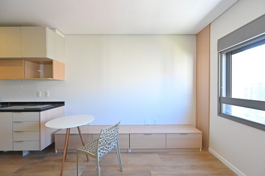 Sala/Quarto de kitnet/studio para alugar com 1 quarto, 24m² em Vila Clementino, São Paulo
