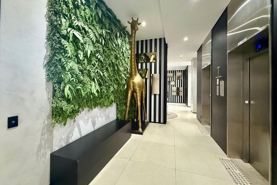 Hall Social Bloco de apartamento à venda com 1 quarto, 27m² em Jardim das Acacias, São Paulo