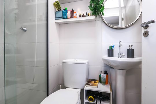 Banheiro de apartamento para alugar com 2 quartos, 32m² em Mooca, São Paulo