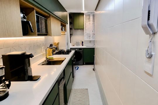 Cozinha de apartamento à venda com 3 quartos, 106m² em Botafogo, Rio de Janeiro