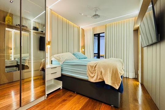 Suíte de apartamento à venda com 3 quartos, 106m² em Botafogo, Rio de Janeiro