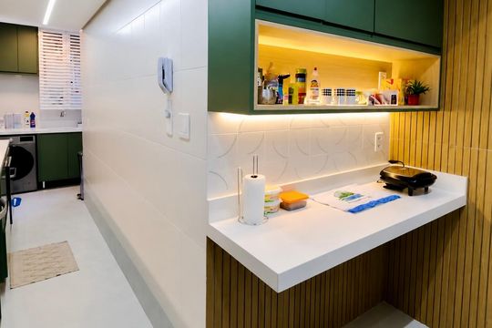 Cozinha de apartamento à venda com 3 quartos, 106m² em Botafogo, Rio de Janeiro