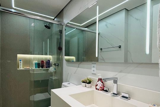 Banheiro de apartamento à venda com 3 quartos, 106m² em Botafogo, Rio de Janeiro