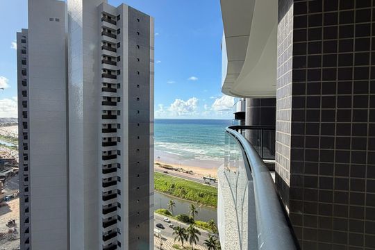 Varanda de kitnet/studio para alugar com 1 quarto, 39m² em Jaguaribe, Salvador