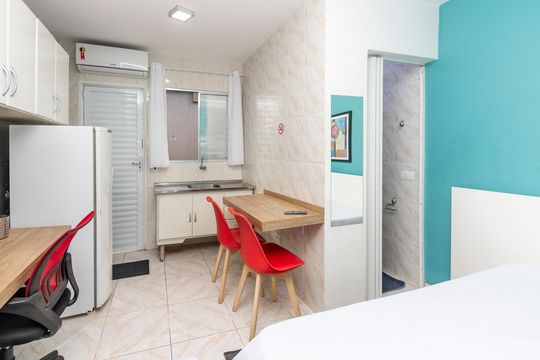 Studio de kitnet/studio para alugar com 1 quarto, 20m² em Santo Amaro, São Paulo