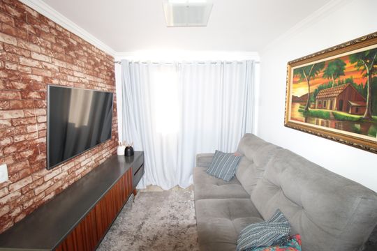 Sala de apartamento à venda com 2 quartos, 55m² em Parque Cruzeiro do Sul, São Paulo