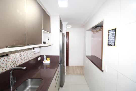 Cozinha de apartamento à venda com 2 quartos, 55m² em Parque Cruzeiro do Sul, São Paulo