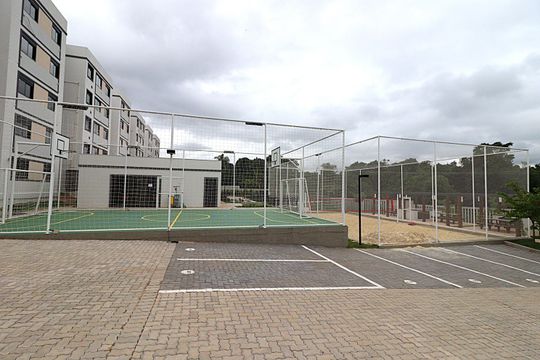 Área comum - Quadra de esportes de apartamento à venda com 2 quartos, 45m² em Lomba do Pinheiro, Porto Alegre
