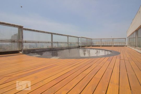 Área comum - Piscina de apartamento para alugar com 1 quarto, 40m² em Chácara Inglesa, São Bernardo do Campo