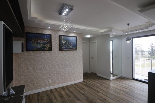 Sala de apartamento à venda com 2 quartos, 56m² em Fátima, Canoas