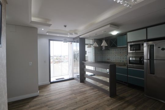 Sala de apartamento para alugar com 2 quartos, 56m² em Fátima, Canoas