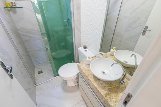 Suite de apartamento para alugar com 2 quartos, 65m² em Candelária, Belo Horizonte