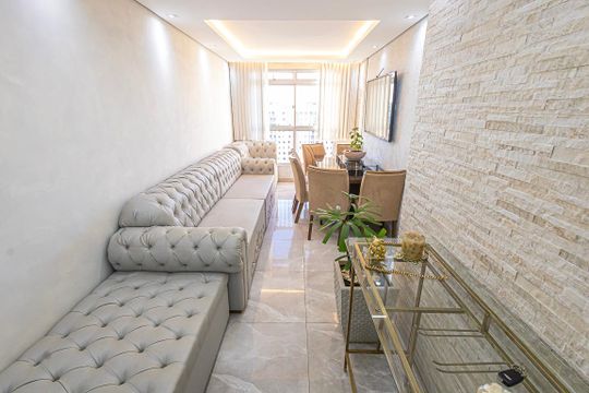 Sala de apartamento para alugar com 2 quartos, 65m² em Candelária, Belo Horizonte