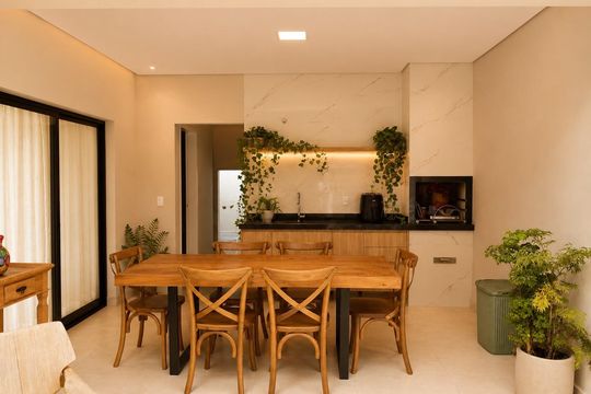 Área externa de casa de condomínio à venda com 3 quartos, 164m² em Residencial das Flores, Várzea Paulista