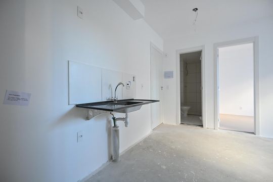 Cozinha de apartamento para alugar com 2 quartos, 40m² em Vila Andrade, São Paulo