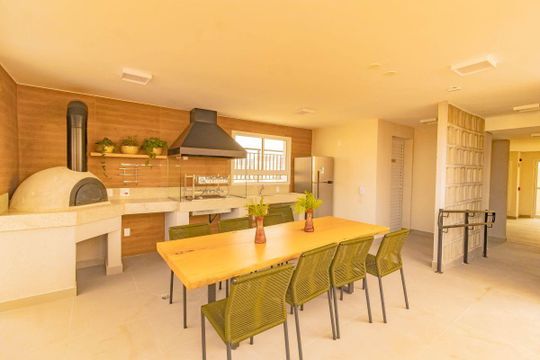 Área comum - Churrasqueira de kitnet/studio para alugar com 1 quarto, 26m² em Vila da Saúde, São Paulo