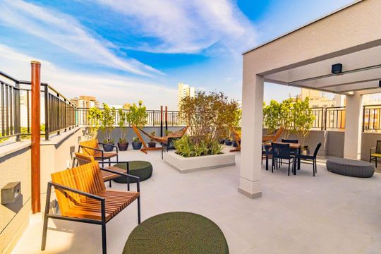 Área comum - Rooftop de kitnet/studio para alugar com 1 quarto, 26m² em Vila da Saúde, São Paulo